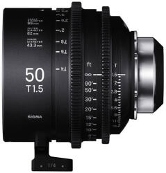 Sigma 50mm T1.5 FF High Speed Prime Cine Objektív - Canon EF (31M966)