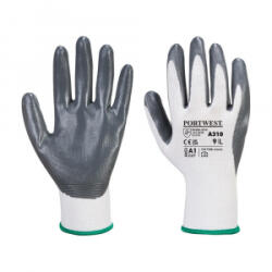  Védőkesztyű PU tenyérmártással nylon méret: S szín: szürke-fehér A310 Portwest (A310GRWS) (A310GRWS)