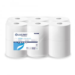 Lucart Toalettpapír 2 rétegű közületi átmérő: 18, 2 cm laponkénti adagolás 12 tek/csom Strong L-One Mini _ hófehér (812501J)