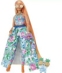 Mattel Barbie Extra Fancy extracagáns baba cicával és narancssárga hajjal (HHN14) - morzsajatekbolt