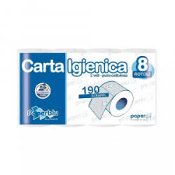 Paperdi Toalettpapír 2 rétegű kistekercses 100llulóz 190 lap/19, 95 m/tekercs 8 tekercs/csomag Paperblu Carta Igienica_ (ID8S190F8)