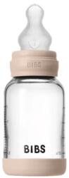 Bibs Стъклена бебешка бутилка Bibs - Със силиконов биберон, 120 ml, Blush (50191244) - ozone