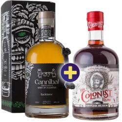 Cannibal Backbone - Citrus & Rum 0, 7l 40% GB + The Colonist Black Spiced 0, 7l 40% szett
