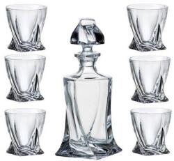 Bohemia Interactive kristály whisky set 7 részes exkluzív, dobozban - bareszkozok