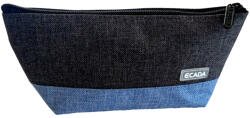 ECADA Penar etui tip borseta Ecada 786034A, 1 fermoar, Negru cu albastru (786034A) Penar
