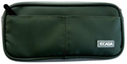 ECADA Penar etui tip borseta Ecada 786035V, 2 fermoare, Verde inchis (786035V) Penar