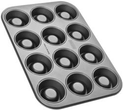 Zenker Set de 12 tavi de copt Zenker Cup-Cake - Acoperire antiaderenta premium, pentru cupcakes perfecte, 385x265x30mm, rezistent la caldura pana la 230degC, negru (7423)