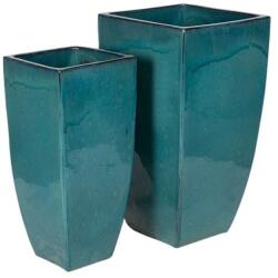  Indy Vase kerámia váza szett türkiz 35x35x62-42x42x78cm S2 (YC613410)