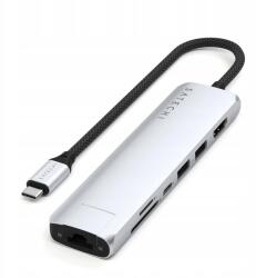 Satechi 7in1 Usb-c Slim többportos adapter Mackbook Pro Ethernet HDMI-hez (ST-P7SS)