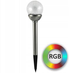 Polux Rgb LED-es napelemes lámpa üveg Gömb szürkület érzékelővel Polux (207630)