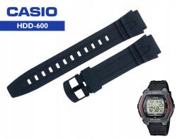 Casio HDD-600 szíj fekete eredeti 18 mm Teleszkópok Ingyenes (10162532)