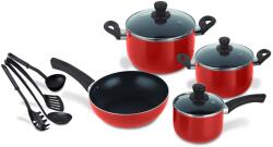DECAKILA Set Oale cu Tigaie Capace Sticla Spatule 11 buc Decakila KMEP006B (KMEP006B)