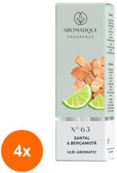 LCAA Set 4 x Ulei Aromat, Aromatique Santal si Bergamota, 10 ml, Ambalat la Cutie (GIL-4xLCA-ULC-AR-63-SAN-BERG)