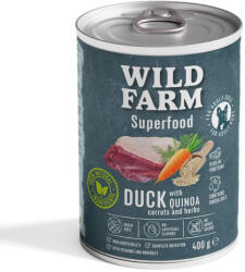  Wild Farm Wild Farm Superfood Duck 400g gabonamentes kutyatáp