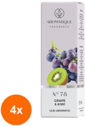 LCAA Set 4 x Ulei Aromat, Aromatique Struguri si Kiwi, 10 ml, Ambalat la Cutie (GIL-4xLCA-ULC-AR-78-STRUG-KIW)