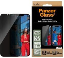mobilNET PanzerGlass Privacy Tvrzené sklo UWF pro Apple iPhone 13/13 Pro/14/16e Black