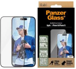 mobilNET PanzerGlass Tvrzené sklo UWF pro Apple iPhone 15/16 Black