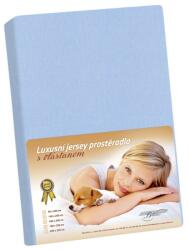Bellatex Cearceaf jersey cu elastan, albastru, albastru, 180 x 200 cm