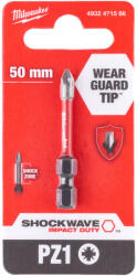 Milwaukee Shockwave bit PZ1 50 mm - 1 db (4932471566)