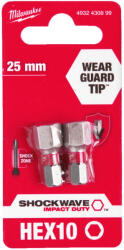 Milwaukee Shockwave bit Hex10 25mm-2db (4932430899)