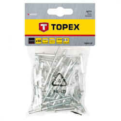Topex popszegecs 3.2x10 (50db/csomag) (T43E302)