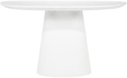 Eleonora Elin fehér étkezőasztal, 130 cm (ELE-95982)