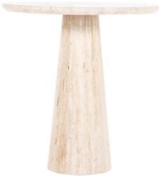 Eleonora Aime 70 cm-es bézs színű kő étkezőasztal (ELE-95740)