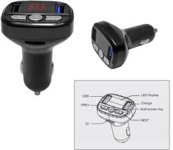  TRANS036 FM Transmitter és Dual USB töltő Bluetooth kihangosítással (X28)