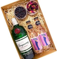  Tanqueray Gin Tonik szett Díszdobozban Ginfűszerrel