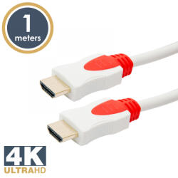 Delight (20421) 1m fehér aranyozott HDMI / HDMI 1.4 3D kábel