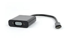 Gembird USB-C / VGA D-sub adapter kábel 0.15m fekete Gembird (AB-CM-VGAF-01)