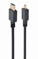 Gembird HDMI / microHDMI-D kábel 1.8m v2.0 4K 3D fekete Gembird (CC-HDMID-6)