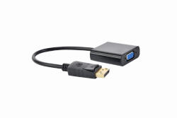 Gembird DisplayPort / VGA D-sub adapter kábel 0.2m fekete Gembird (A-DPM-VGAF-02)