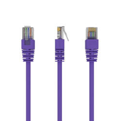 Gembird CAT5e UTP Patch kábel 0.25m lila Gembird (PP12-0.25M/V)