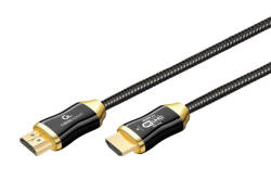 Gembird HDMI kábel 20m v2.1 AOC 8K UHD fonott fekete-arany Gembird (CCBP-HDMI8K-AOC-20M)
