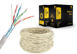 Gembird CAT5e FTP LAN kábel 305m szürke solid Gembird (FPC-5004E-SOL)