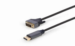 Gembird (CC-DPM-DVIM-4K-6) 1.8m fekete 4K DisplayPort / DVI-D Dual Link (24+1) kábel