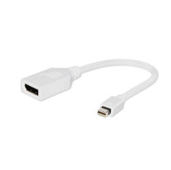 Gembird miniDisplayPort / DisplayPort adapter kábel 0.16m fehér Gembird (A-MDPM-DPF-001-W)