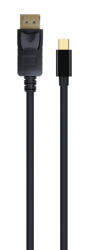 Gembird (CCP-MDP2-6) 1.8m fekete 4K miniDisplayPort / DisplayPort kábel