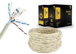 Gembird CAT6 FTP LAN kábel 305m szürke solid Gembird (FPC-6004-SO)