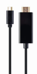 Gembird USB-C / HDMI kábel 2m fekete 4K UHD 30Hz Gembird (A-CM-HDMIM-01)