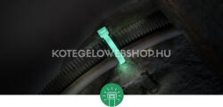 SapiSelco SapiSelco Foszforeszkáló kábelkötegelő 140x3, 5 (100db/csomag) /foszforeszkáló gyorskötöző/
