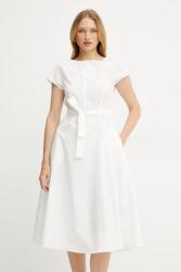 Max Mara pamut ruha fehér, mini, harang alakú, 2515221142600 - fehér 34