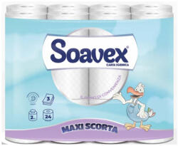 Paperdi Toalettpapír 3 rétegű kistekercses 100% cellulóz 162 lap/tekercs 24 tekercs/csomag Soavex Maxi Scorta_Paperdi (ID8K200F24) - iroda-ellatas