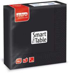 FATO Szalvéta 2 rétegű 1/4 hajtású 33 x 33 cm 50 lap/csomag Smart Table Fato_82622500 fekete (82622500) - iroda-ellatas
