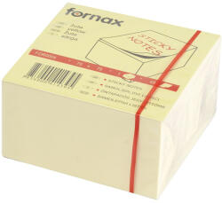 Fornax Jegyzettömb öntapadó, 75x75mm, 450lap, Fornax sárga (A-FOR0004) - iroda-ellatas