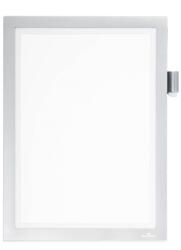 Durable Infókeret A4, mágneses záródás Duraframe® NOTE ezüst (498923) - iroda-ellatas