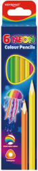 Keyroad Színes ceruza készlet háromszögletű Keyroad Neon 6 klf. neon szín (KR971754) - iroda-ellatas