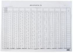 Bluering Jelenléti ív A3, nagy 1 hónapos 2 oldalas C. 60-3 (37488) - iroda-ellatas