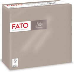 FATO Szalvéta 2 rétegű 1/4 hajtású 38 x 38 cm 40 lap/csomag Star Fato_82991800 galambszürke (82991800) - iroda-ellatas